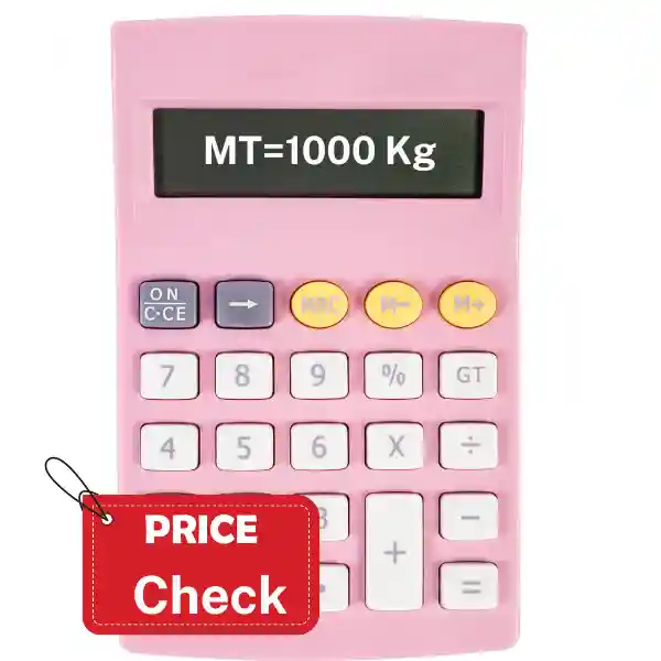Metric ton to kg conversion calculator for the UAE metal and scrap industry